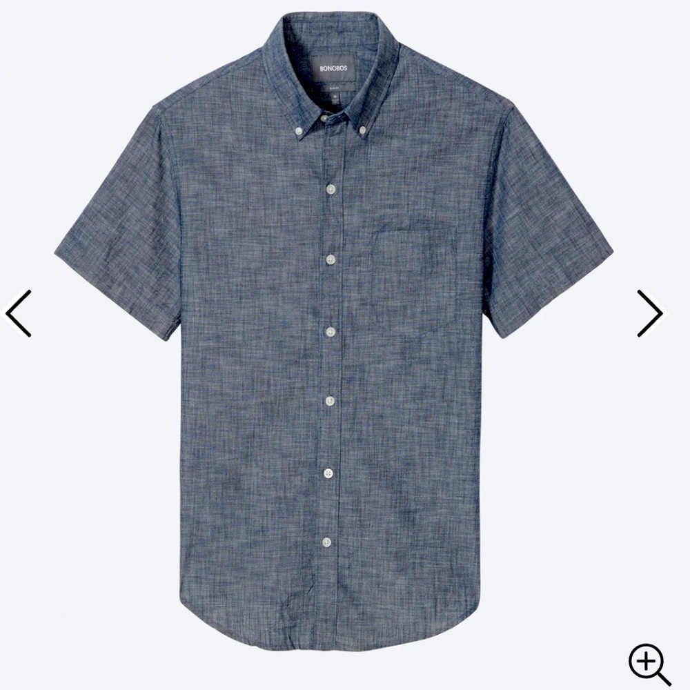 (NWOT) Bonobos Riviera Short Sleeve Shirt